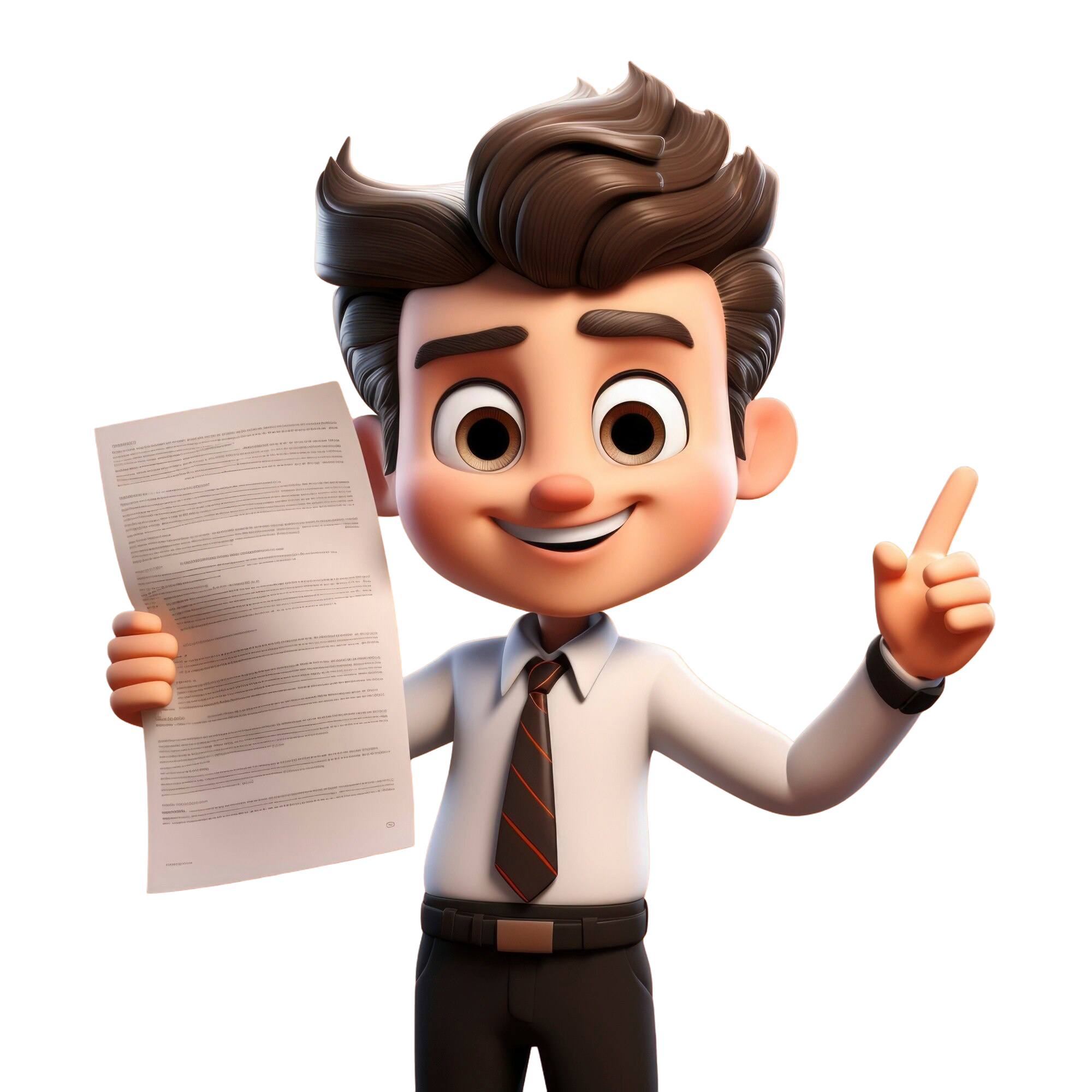 3D Illustration of a Job Applicant